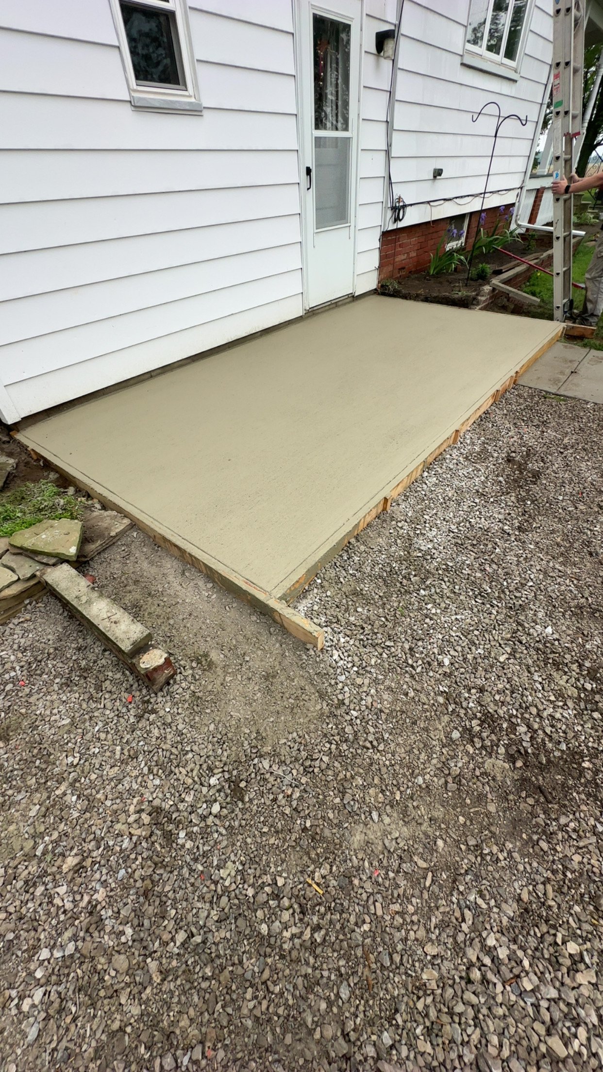 Second view of exterior concrete slab by Duncan Concrete LLC